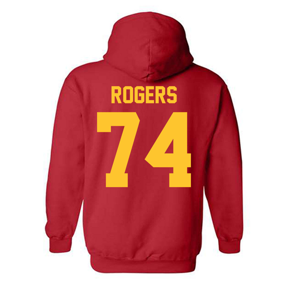 Ferris State - NCAA Football : Rashawn Rogers - Classic Shersey Hooded Sweatshirt-1