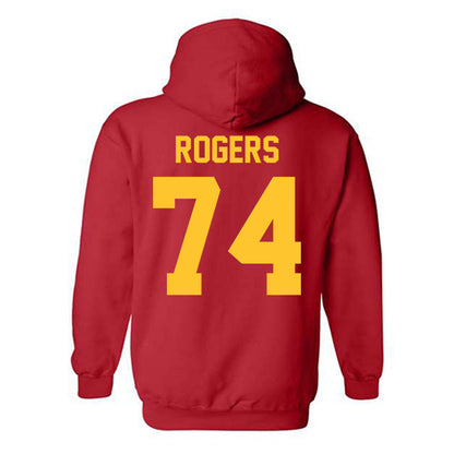 Ferris State - NCAA Football : Rashawn Rogers - Classic Shersey Hooded Sweatshirt-1