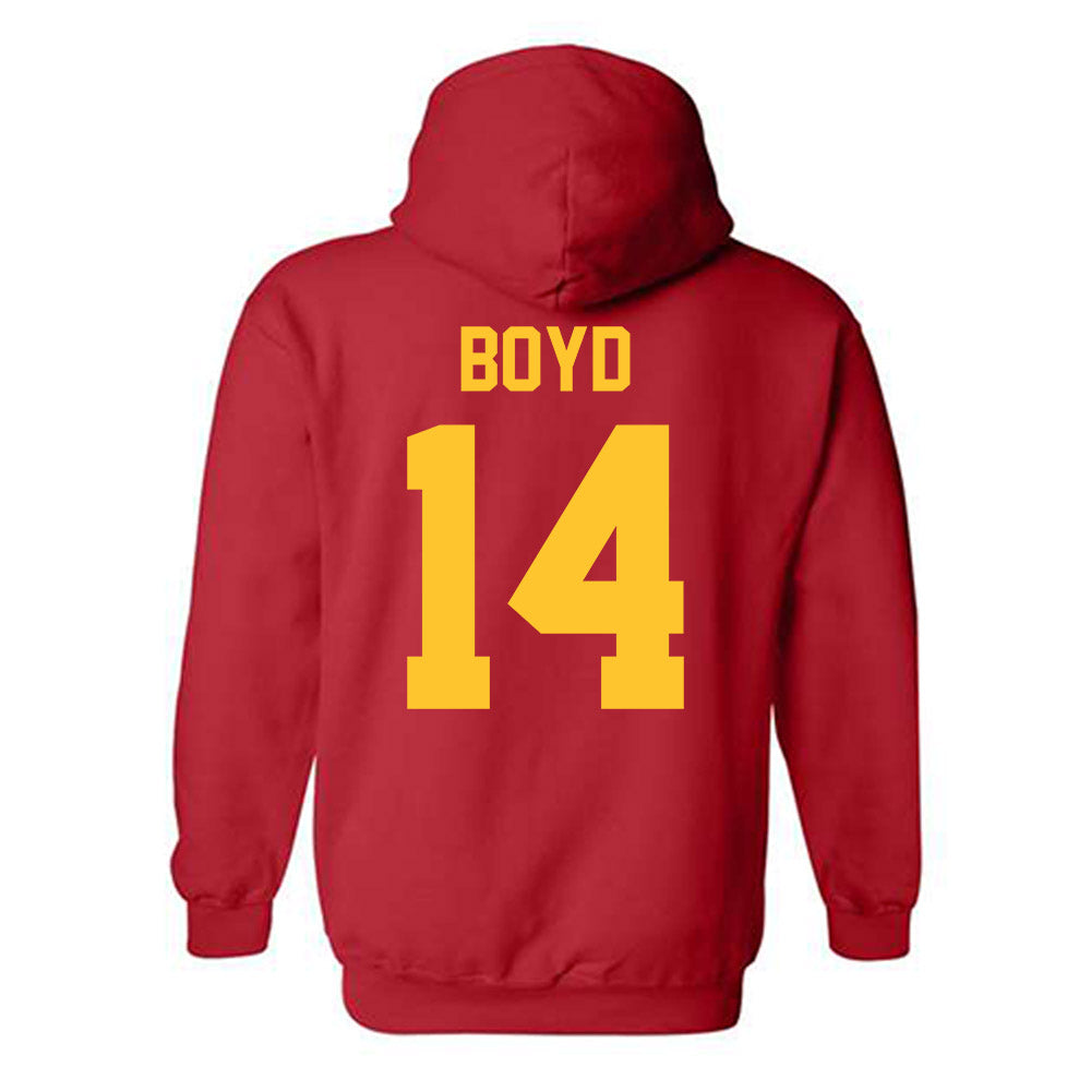 Ferris State - NCAA Football : Sincer Boyd - Classic Shersey Hooded Sweatshirt-1