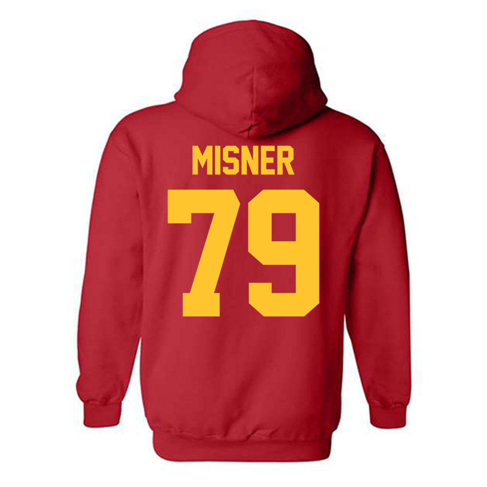 Ferris State - NCAA Football : Mike Misner - Classic Shersey Hooded Sweatshirt-1