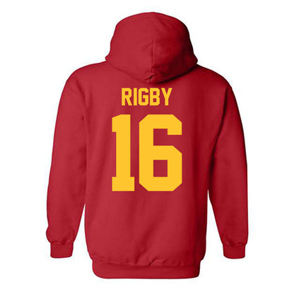 Ferris State - NCAA Football : Tre Rigby - Classic Shersey Hooded Sweatshirt-1