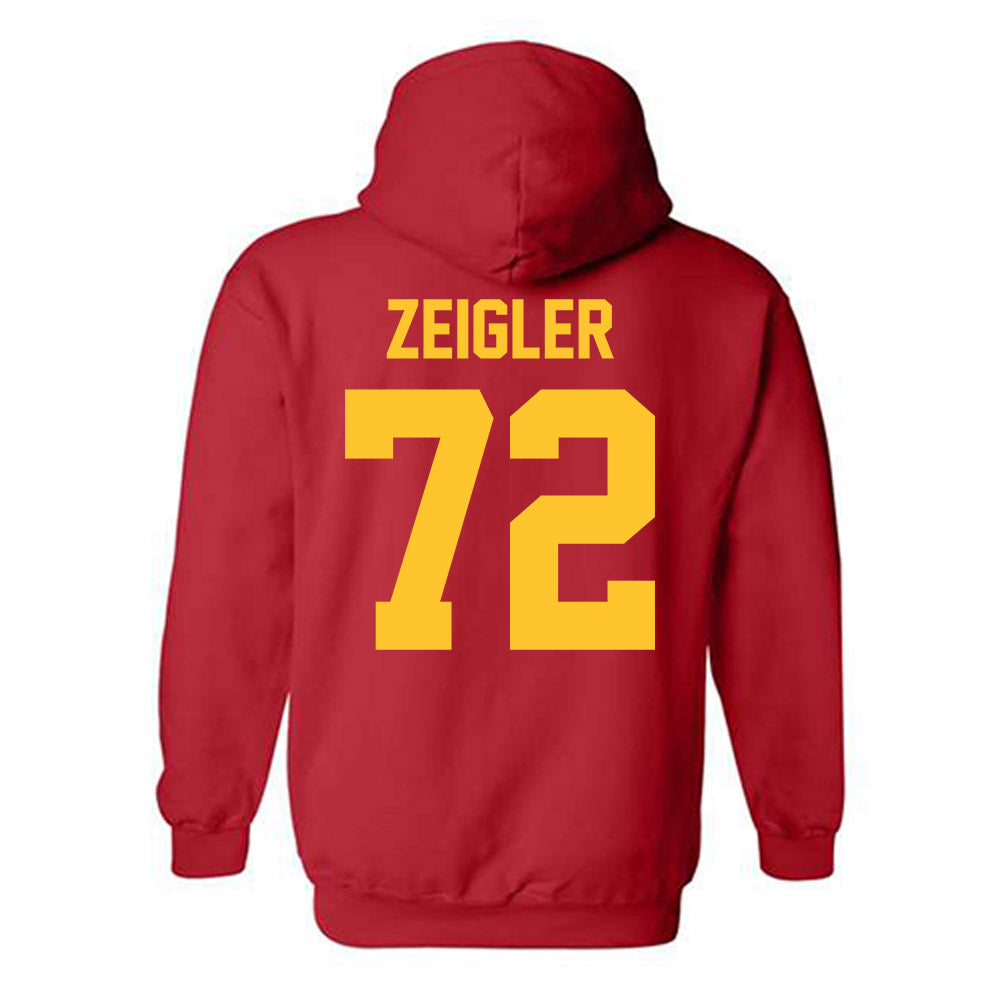 Ferris State - NCAA Football : Jaden Zeigler - Classic Shersey Hooded Sweatshirt-1