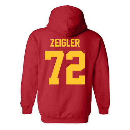 Ferris State - NCAA Football : Jaden Zeigler - Classic Shersey Hooded Sweatshirt-1