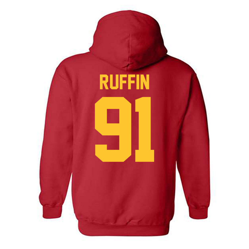 Ferris State - NCAA Football : J-vonne Ruffin - Classic Shersey Hooded Sweatshirt-1