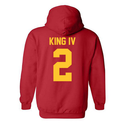 Ferris State - NCAA Football : Damion King IV - Classic Shersey Hooded Sweatshirt-1