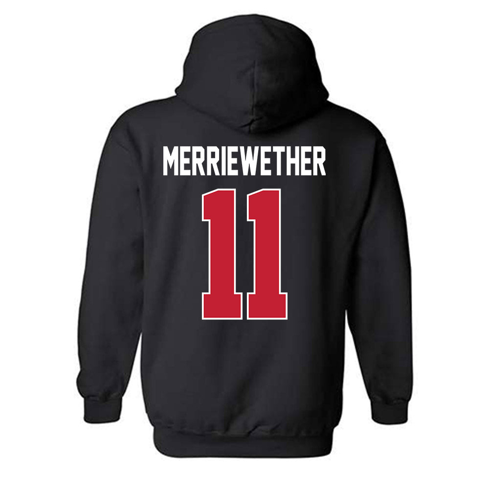 Ferris State - NCAA Stunt : Amanni Merriewether - Classic Shersey Hooded Sweatshirt-1