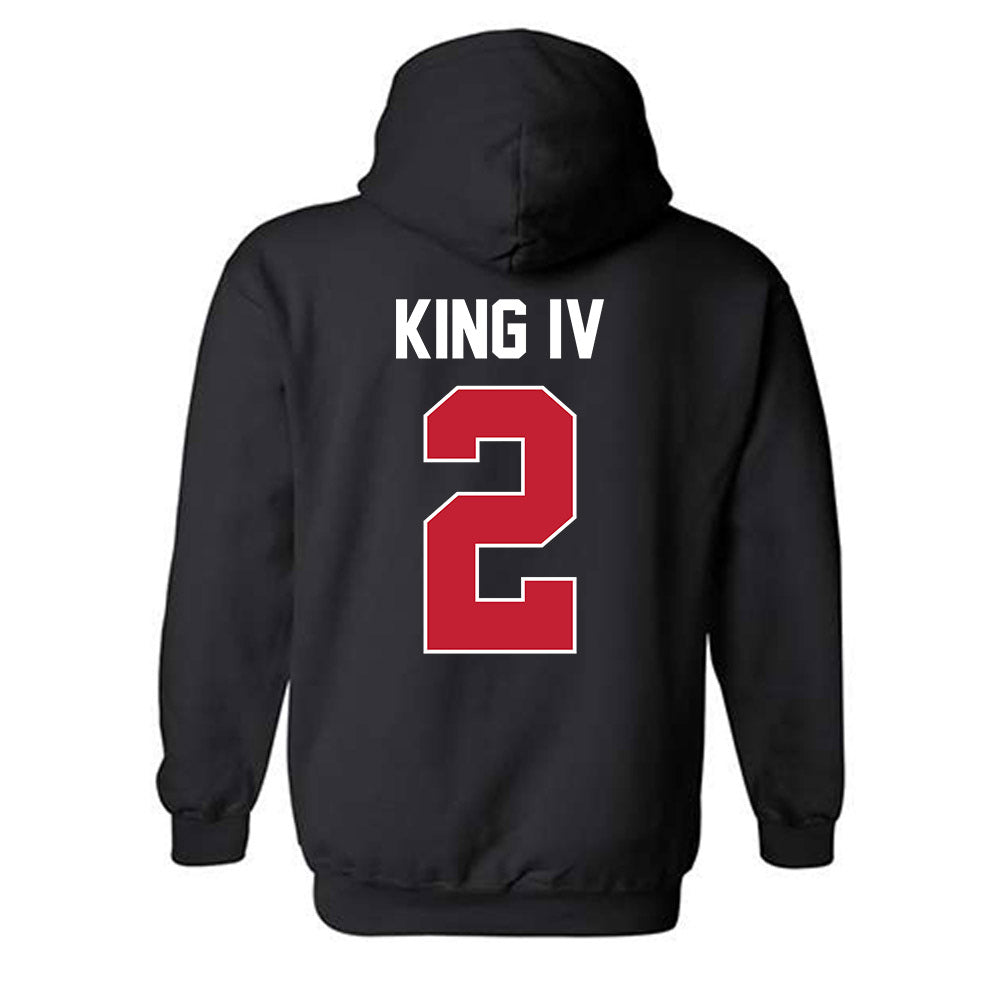 Ferris State - NCAA Football : Damion King IV - Classic Shersey Hooded Sweatshirt-1