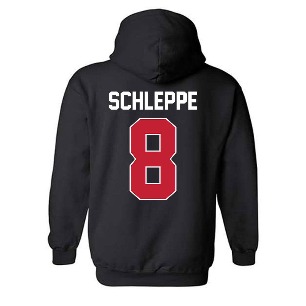 Ferris State - NCAA Men's Ice Hockey : Tyler Schleppe - Classic Shersey Hooded Sweatshirt-1
