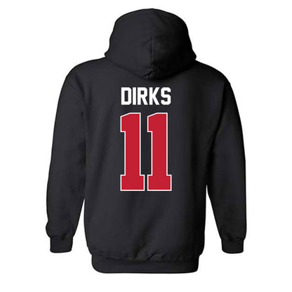 Ferris State - NCAA Men's Ice Hockey : Jacob Dirks - Classic Shersey Hooded Sweatshirt-1