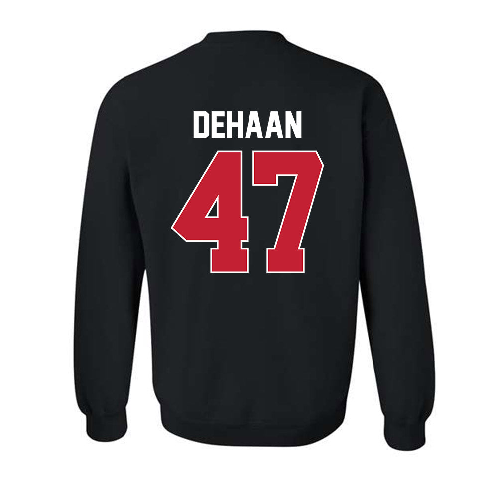 Ferris State - NCAA Football : Ike DeHaan - Classic Shersey Crewneck Sweatshirt-1