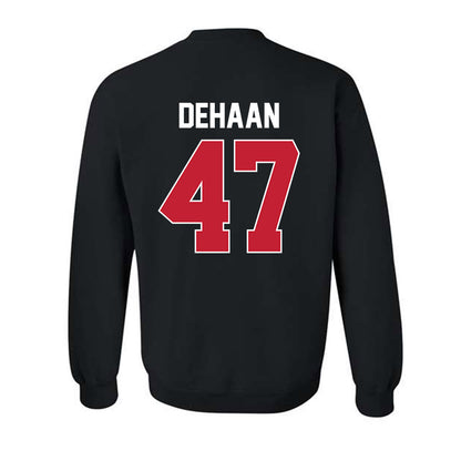 Ferris State - NCAA Football : Ike DeHaan - Classic Shersey Crewneck Sweatshirt-1