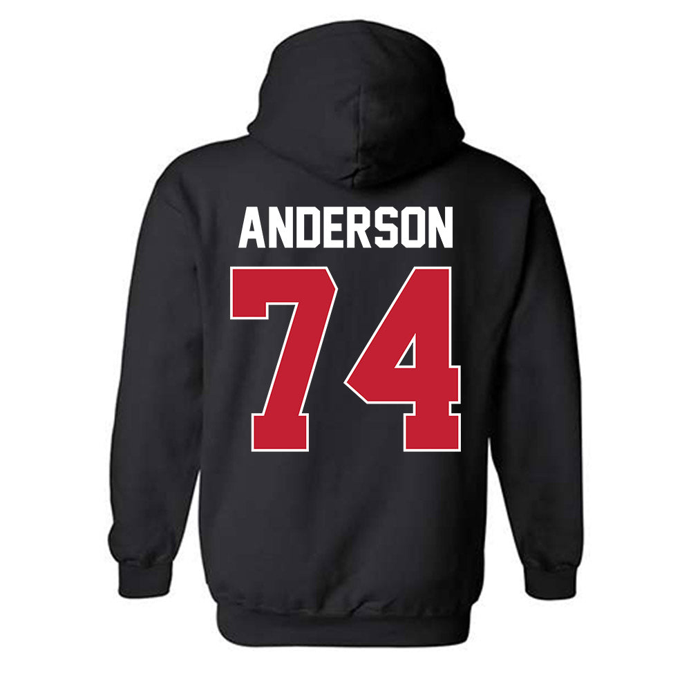 Ferris State - NCAA Football : Bobby Anderson - Classic Shersey Hooded Sweatshirt-1