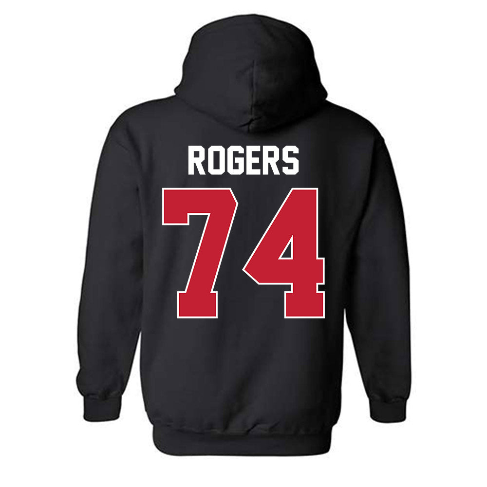 Ferris State - NCAA Football : Rashawn Rogers - Classic Shersey Hooded Sweatshirt-1