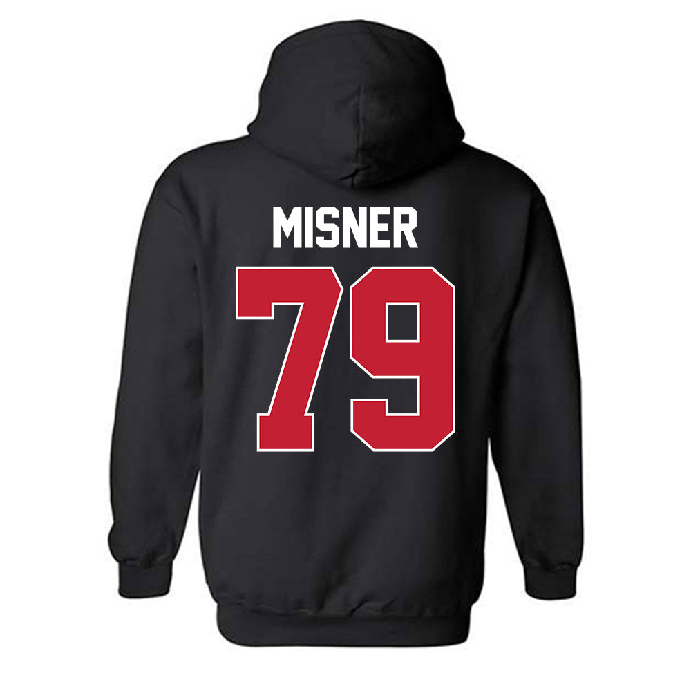 Ferris State - NCAA Football : Mike Misner - Classic Shersey Hooded Sweatshirt-1