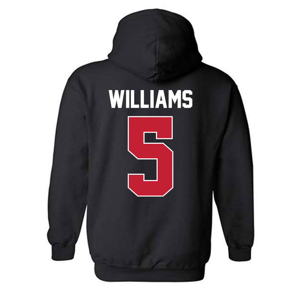 Ferris State - NCAA Football : Jason Williams - Classic Shersey Hooded Sweatshirt-1