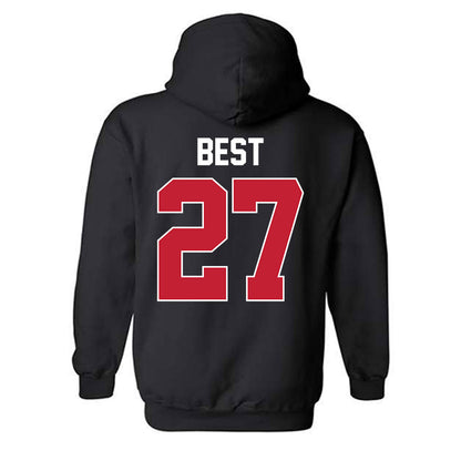 Ferris State - NCAA Men's Ice Hockey : Gavin Best - Classic Shersey Hooded Sweatshirt-1