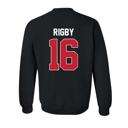 Ferris State - NCAA Football : Tre Rigby - Classic Shersey Crewneck Sweatshirt-1