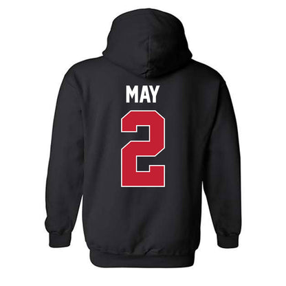Ferris State - NCAA Women's Volleyball : Emily May - Classic Shersey Hooded Sweatshirt-1