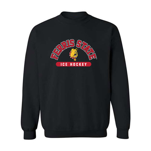 Ferris State - NCAA Men's Ice Hockey : Logan Heroux - Classic Shersey Crewneck Sweatshirt-0