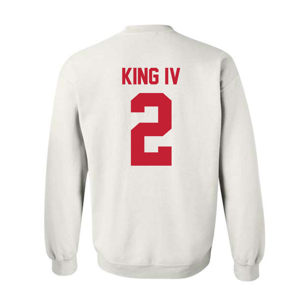 Ferris State - NCAA Football : Damion King IV - Classic Shersey Crewneck Sweatshirt-1