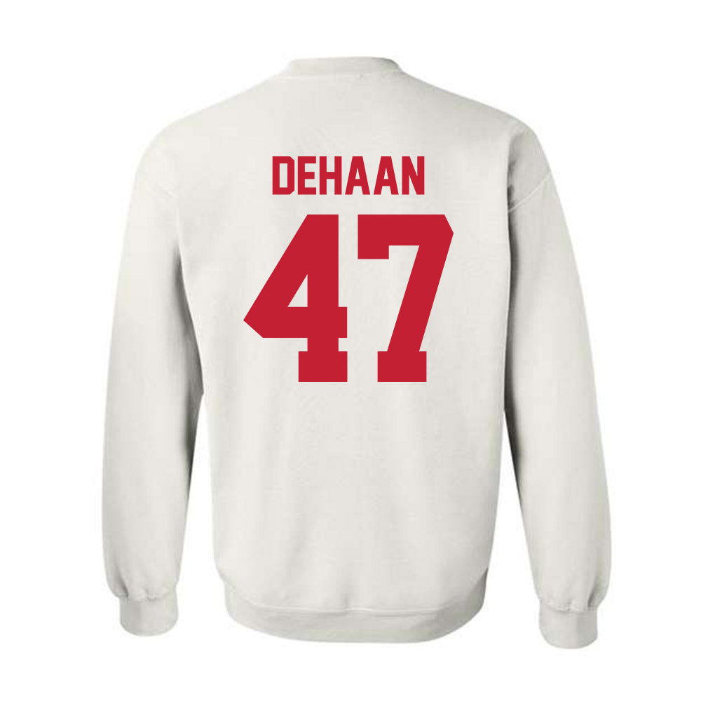 Ferris State - NCAA Football : Ike DeHaan - Classic Shersey Crewneck Sweatshirt-1