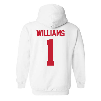 Ferris State - NCAA Men's Basketball : David Williams - Classic Shersey Hooded Sweatshirt-1