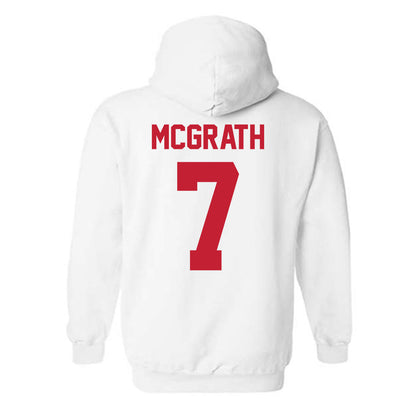 Ferris State - NCAA Men's Ice Hockey : Connor McGrath - Classic Shersey Hooded Sweatshirt-1