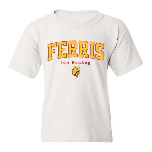 Ferris State - NCAA Men's Ice Hockey : Zach Faremouth - Classic Shersey Youth T-Shirt-0