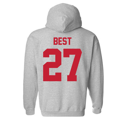 Ferris State - NCAA Men's Ice Hockey : Gavin Best - Classic Shersey Hooded Sweatshirt-1