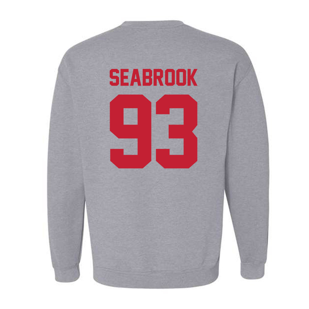 Ferris State - NCAA Football : Erick Seabrook - Classic Shersey Crewneck Sweatshirt-1