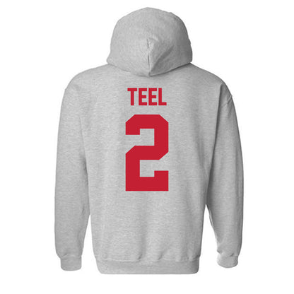 Ferris State - NCAA Football : Odell Teel - Classic Shersey Hooded Sweatshirt-1