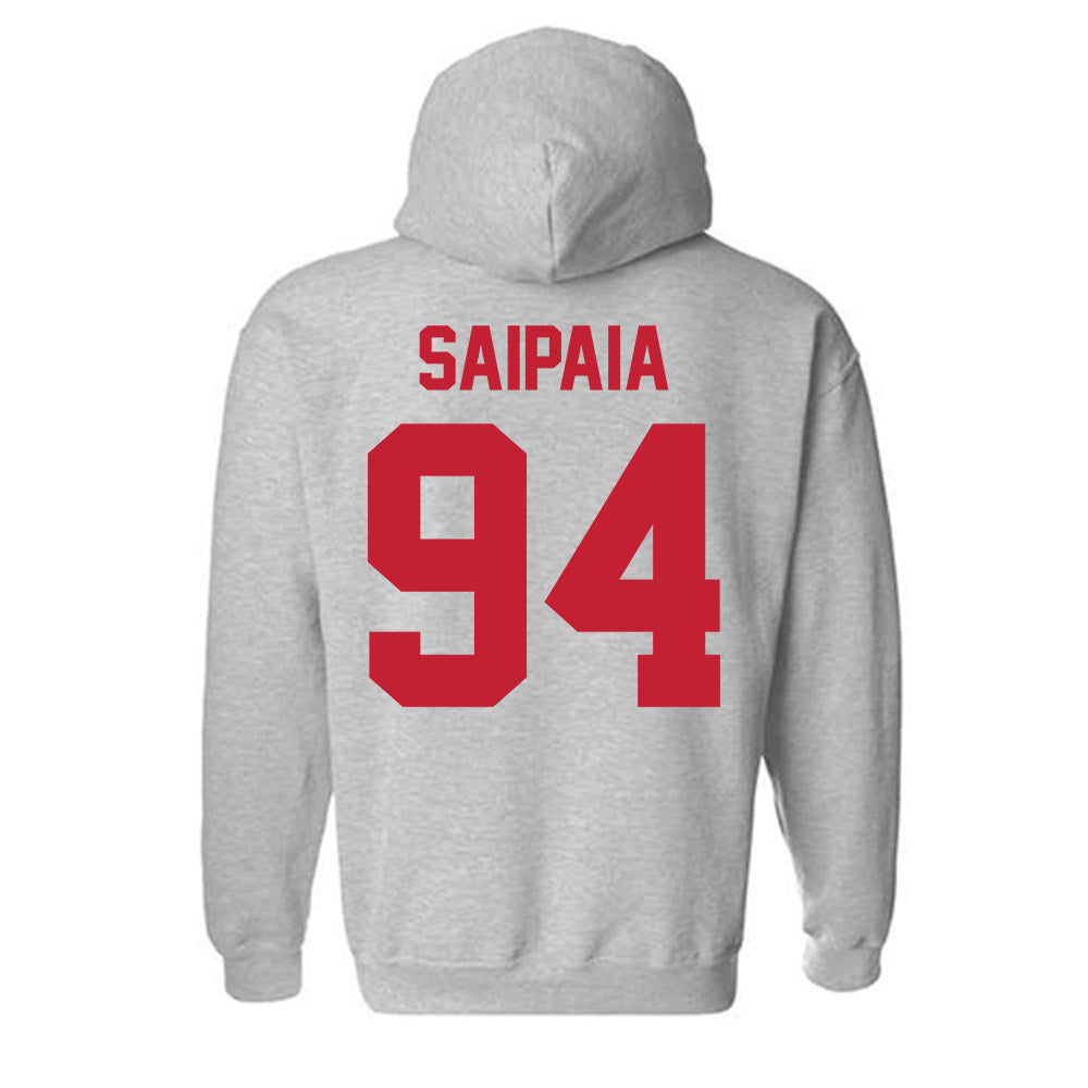Ferris State - NCAA Football : Sio Saipaia - Classic Shersey Hooded Sweatshirt-1