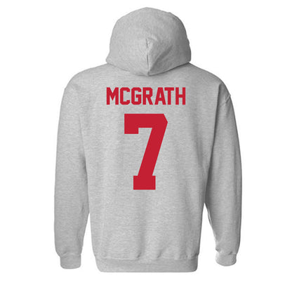 Ferris State - NCAA Men's Ice Hockey : Connor McGrath - Classic Shersey Hooded Sweatshirt-1