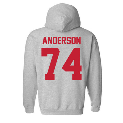 Ferris State - NCAA Football : Bobby Anderson - Classic Shersey Hooded Sweatshirt-1