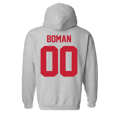 Ferris State - NCAA Football : Lukas Boman - Classic Shersey Hooded Sweatshirt-1