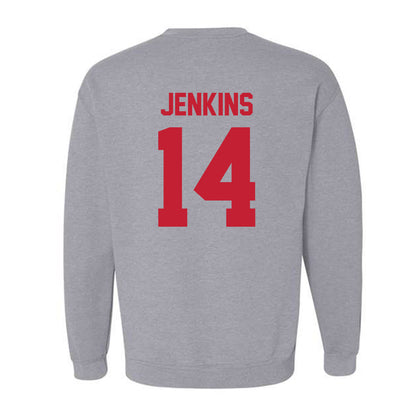 Ferris State - NCAA Football : Dmari Jenkins - Classic Shersey Crewneck Sweatshirt-1
