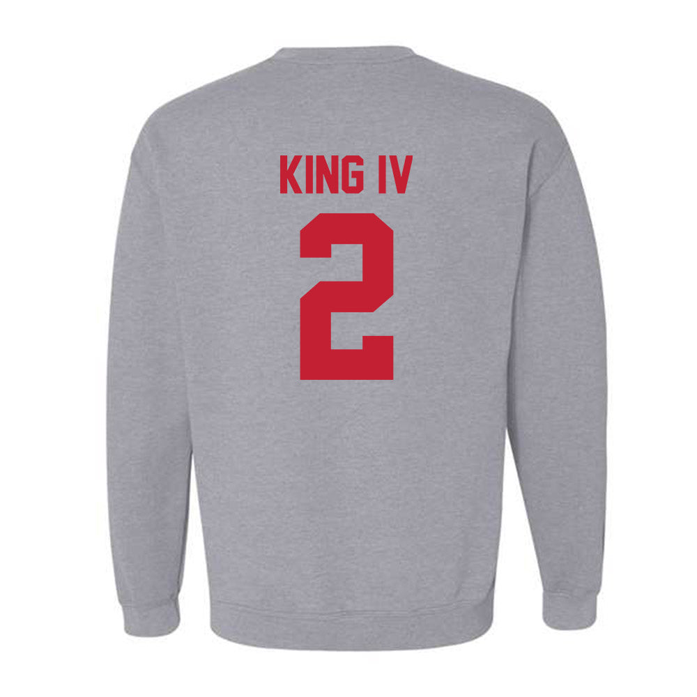 Ferris State - NCAA Football : Damion King IV - Classic Shersey Crewneck Sweatshirt-1