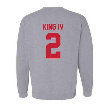 Ferris State - NCAA Football : Damion King IV - Classic Shersey Crewneck Sweatshirt-1