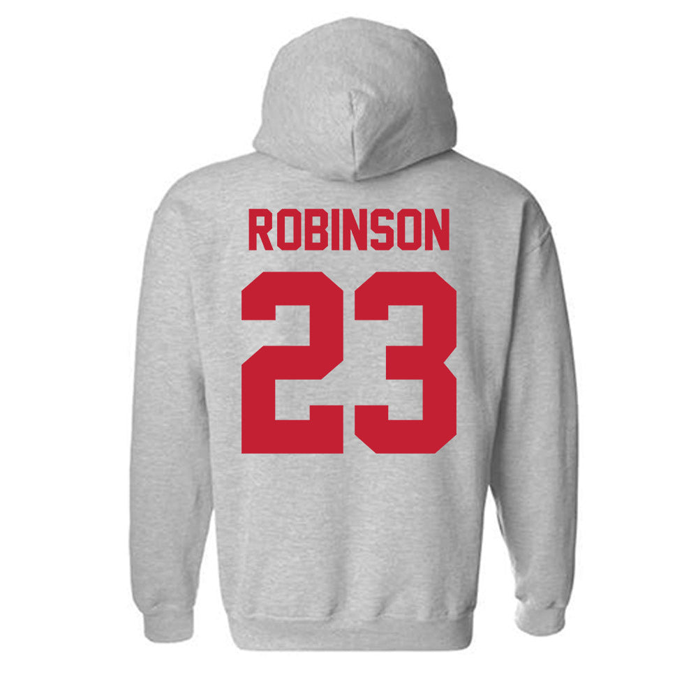 Ferris State - NCAA Football : James Robinson - Classic Shersey Hooded Sweatshirt-1