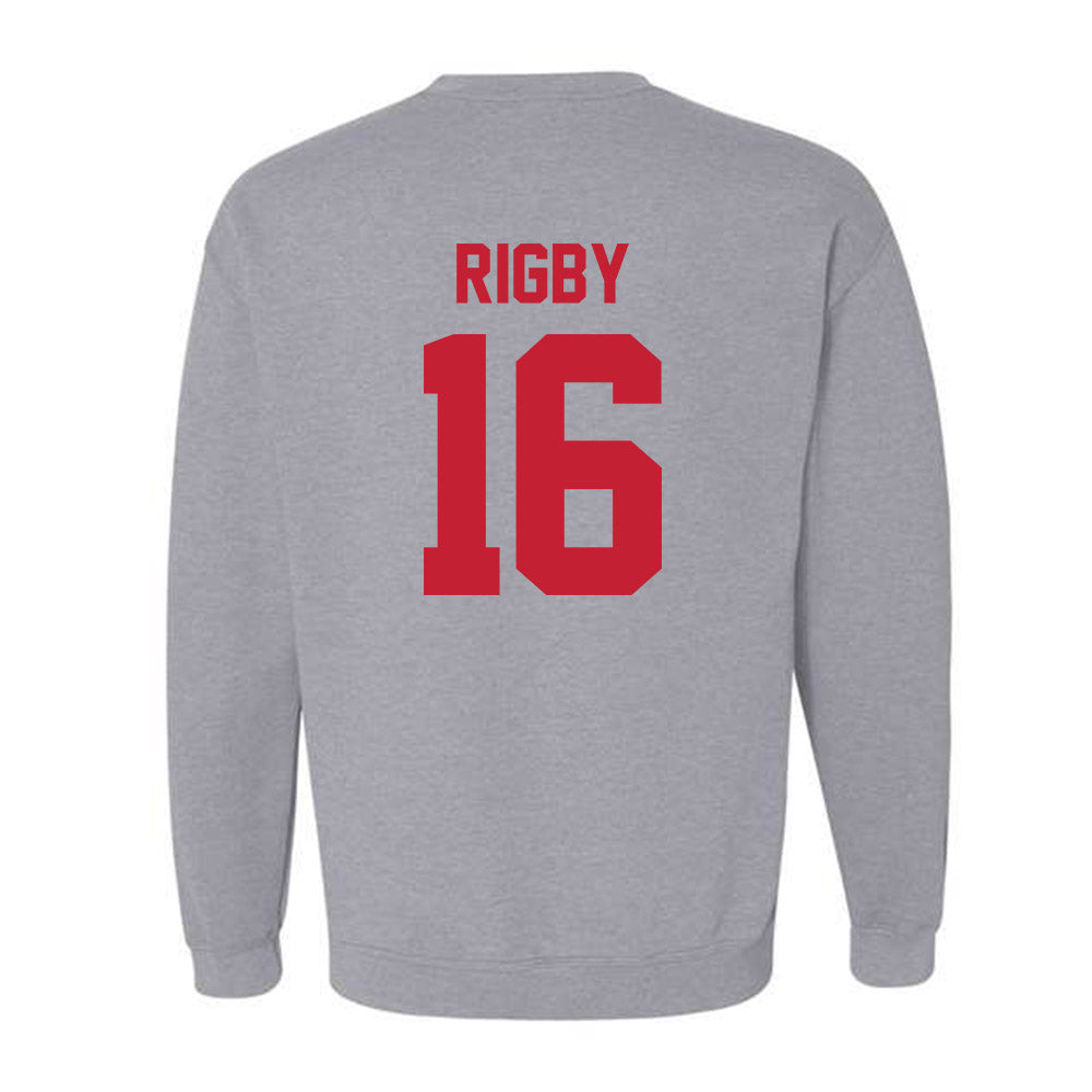 Ferris State - NCAA Football : Tre Rigby - Classic Shersey Crewneck Sweatshirt-1