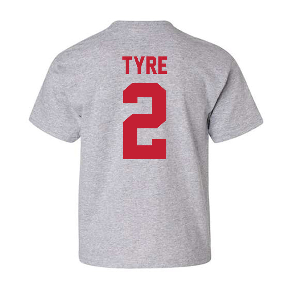 Ferris State - NCAA Football : Kelby Tyre - Classic Shersey Youth T-Shirt-1