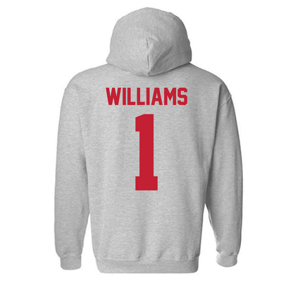Ferris State - NCAA Men's Basketball : David Williams - Classic Shersey Hooded Sweatshirt-1