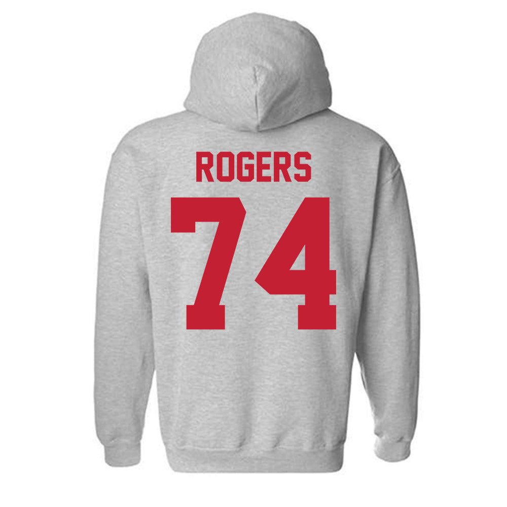 Ferris State - NCAA Football : Rashawn Rogers - Classic Shersey Hooded Sweatshirt-1