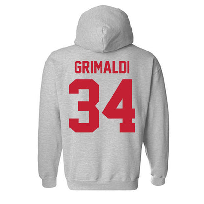 Ferris State - NCAA Men's Ice Hockey : Nick Grimaldi - Classic Shersey Hooded Sweatshirt-1