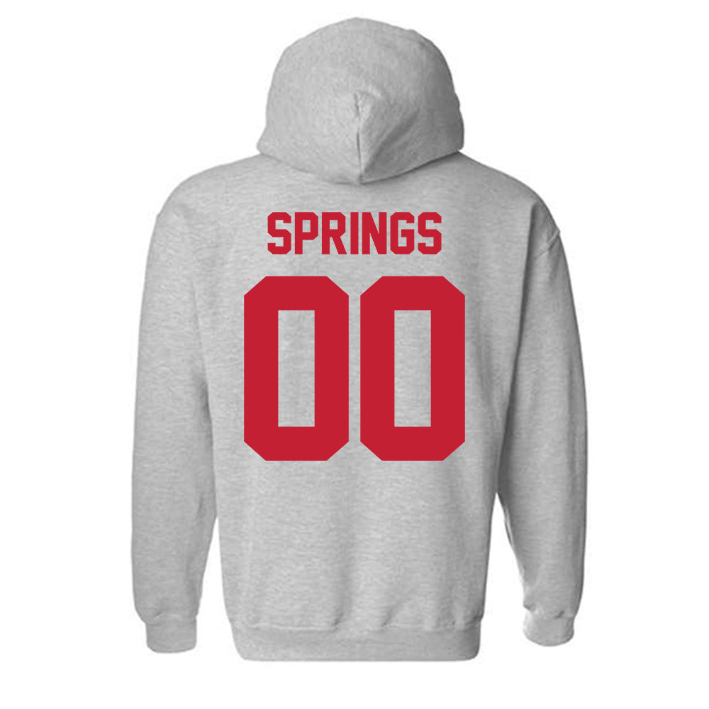 Ferris State - NCAA Football : Alex Springs - Classic Shersey Hooded Sweatshirt-1