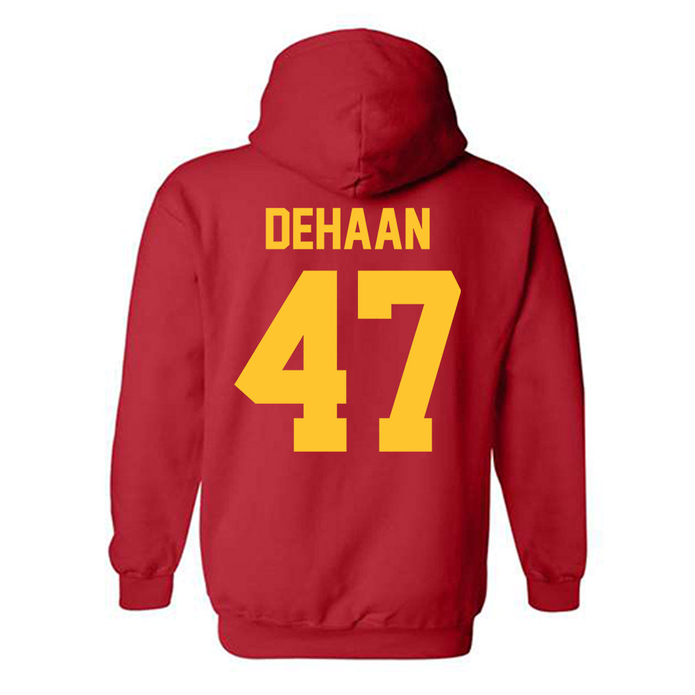 Ferris State - NCAA Football : Ike DeHaan - Classic Shersey Hooded Sweatshirt-1
