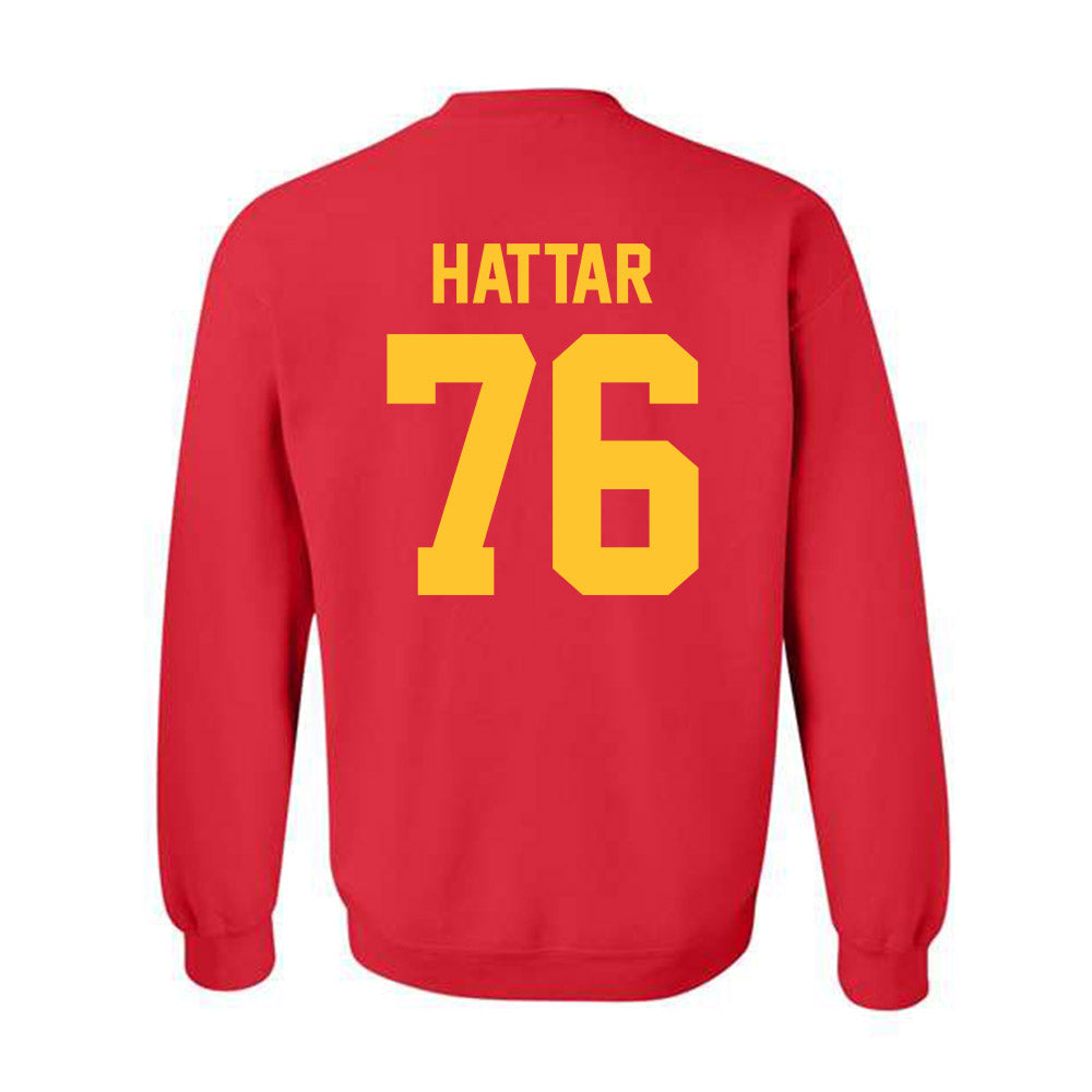 Ferris State - NCAA Football : Lawrence Hattar - Classic Shersey Crewneck Sweatshirt-1
