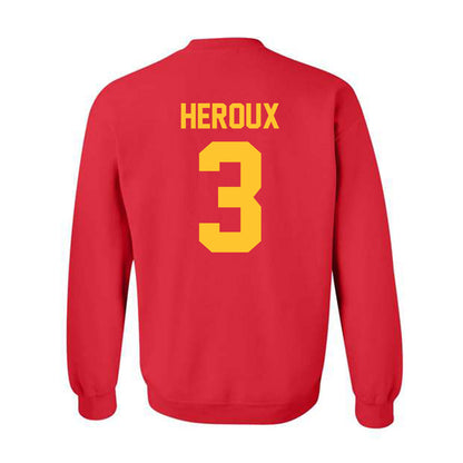 Ferris State - NCAA Men's Ice Hockey : Logan Heroux - Classic Shersey Crewneck Sweatshirt-1