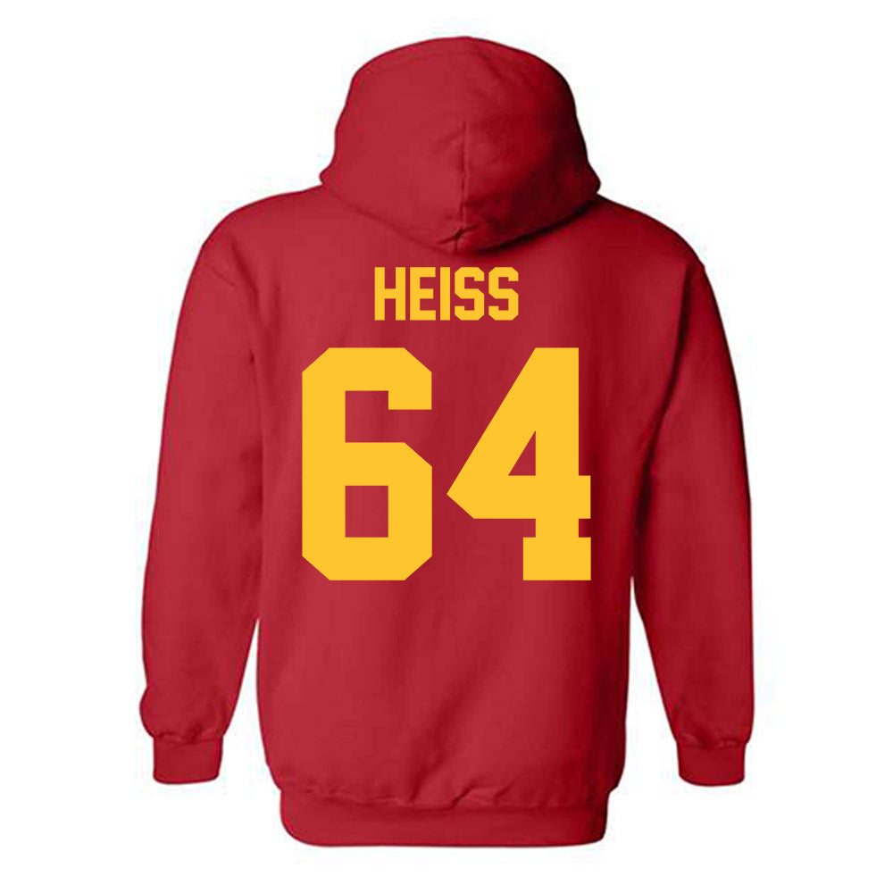 Ferris State - NCAA Football : Cam Heiss - Classic Shersey Hooded Sweatshirt-1