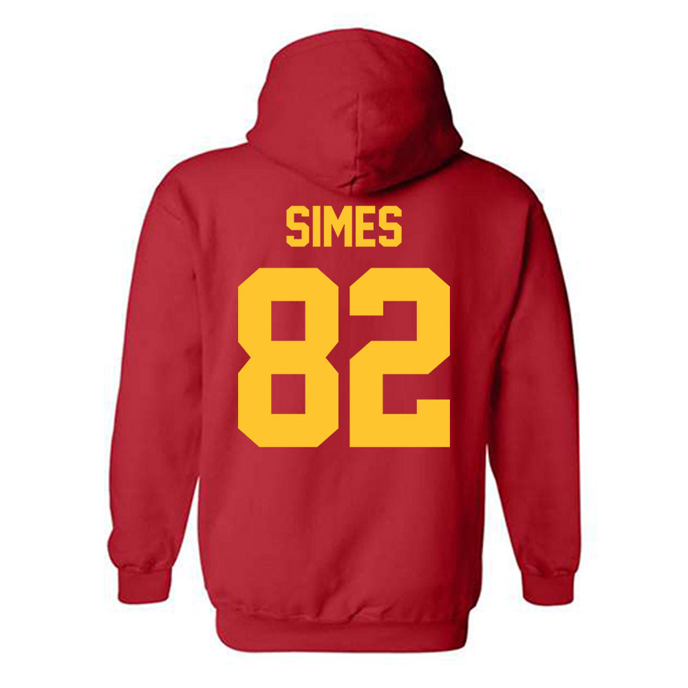 Ferris State - NCAA Football : Kevin Simes - Classic Shersey Hooded Sweatshirt-1